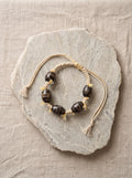 Handwoven Agate Bead Bracelet