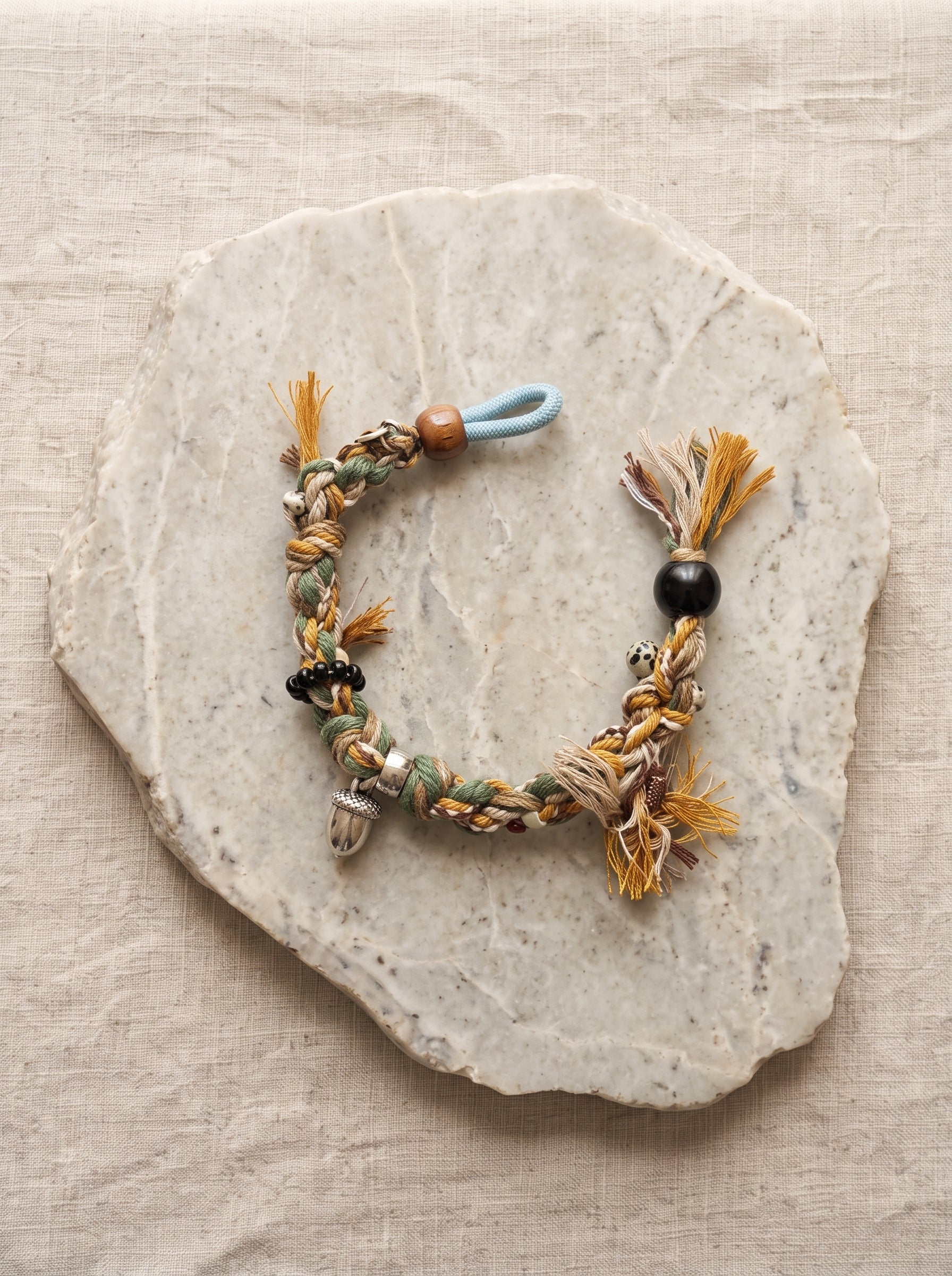 Boho Handwoven Charm Bracelet