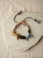 Agate Tassel Handwoven Bracelet