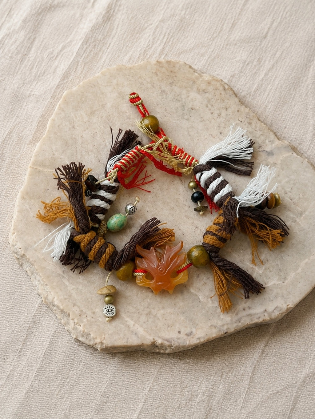 Dragon Charm Handwoven Bracelet