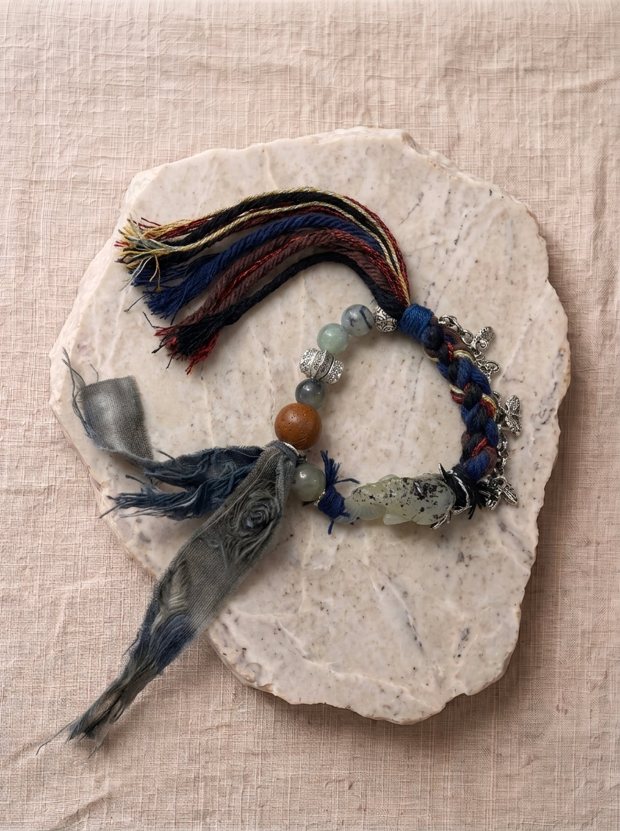 Koi Fish Wasteland Style Woven Bracelet