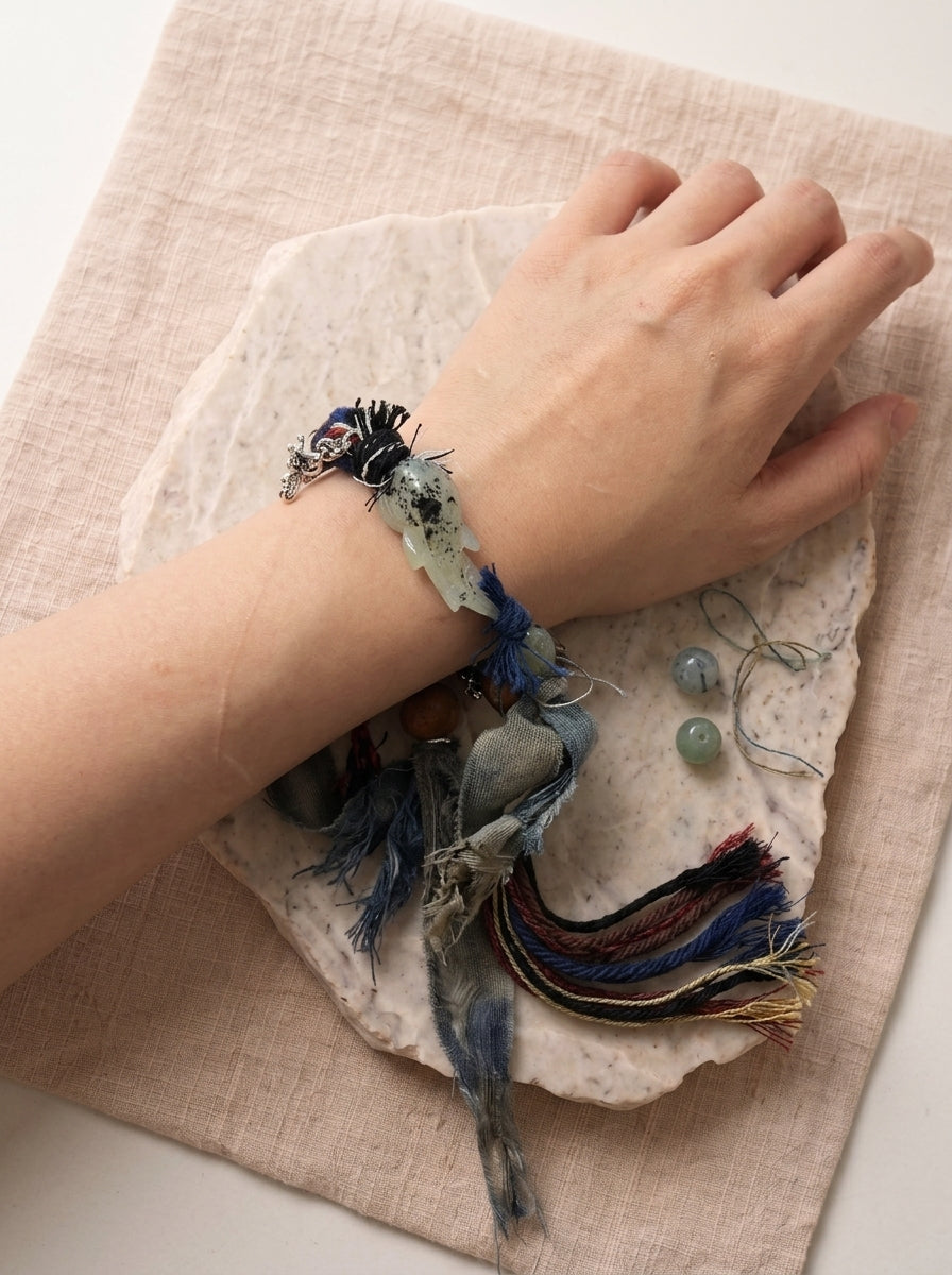 Koi Fish Wasteland Style Woven Bracelet
