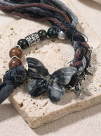 Wasteland Woven Butterfly Xiuyu Jade Bracelet