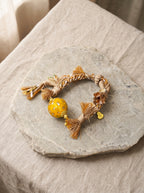 Lacquer Bead Handwoven Bracelet