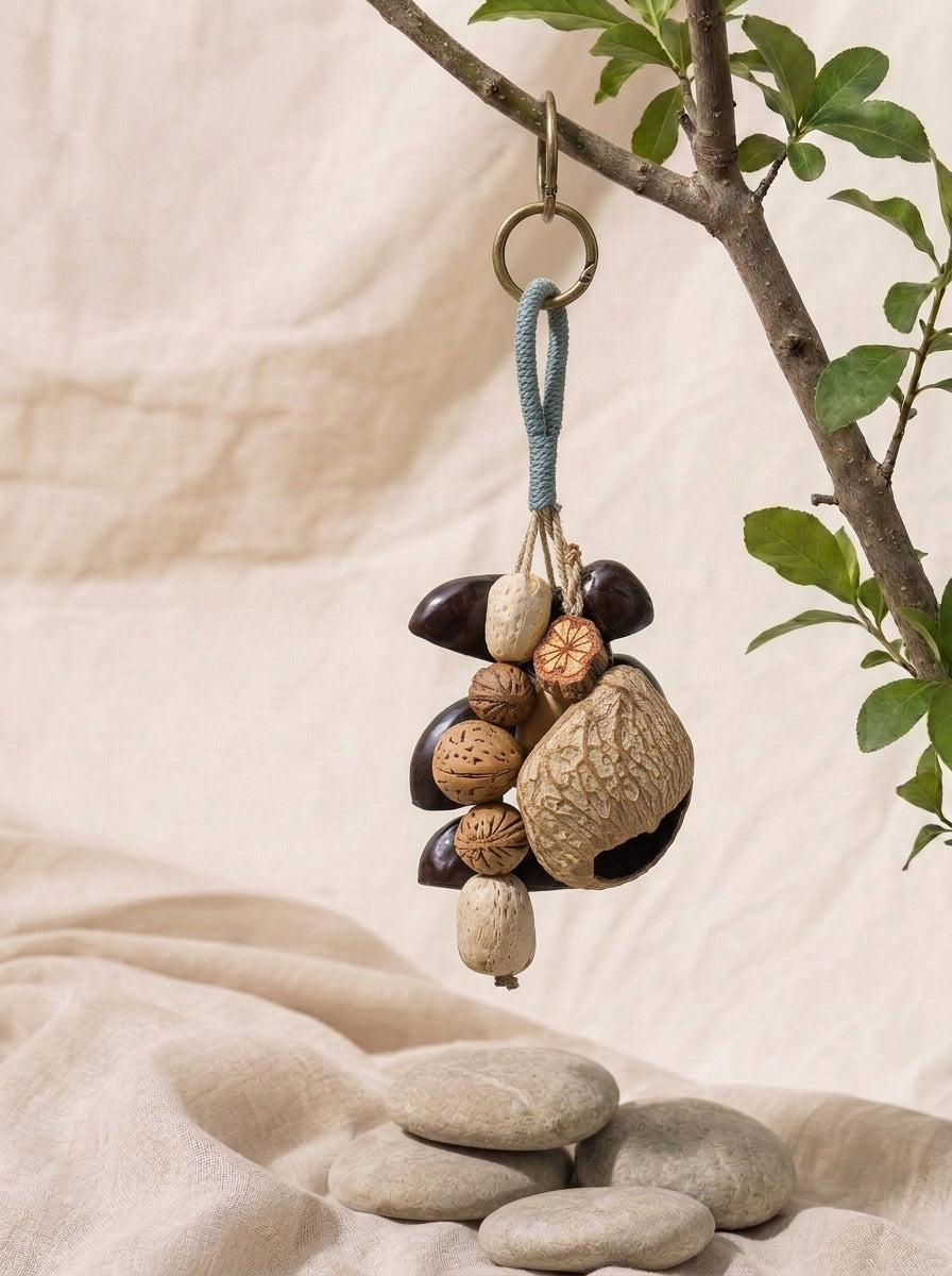 Natural Nut  Fruit Shell Rattle Shaker