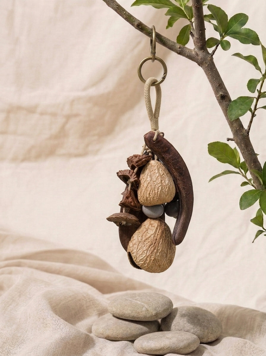 Natural Nut  Fruit Shell Rattle Shaker