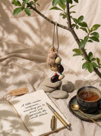 Meow by the Stream Fruit Shell Wind Chime