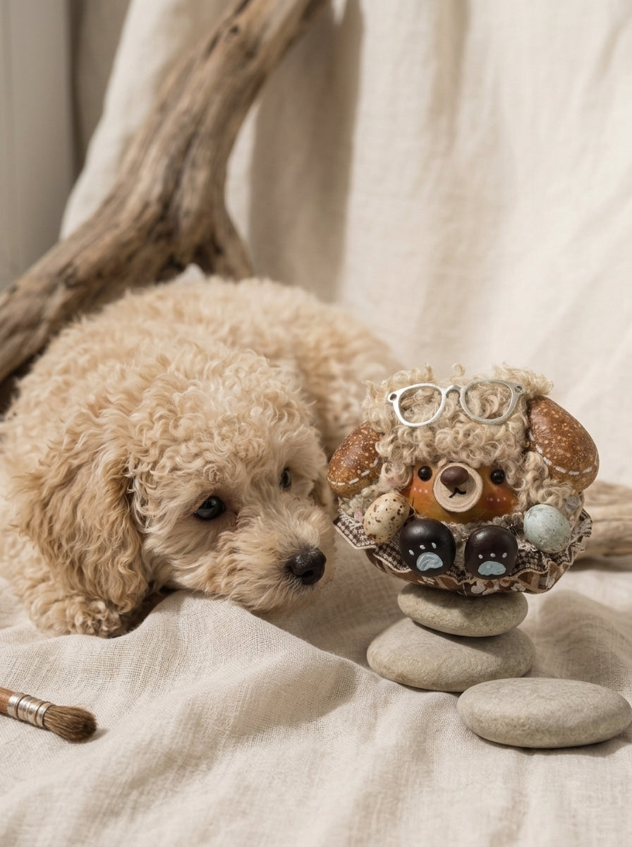 Shy Puppy Bean Pod Doll