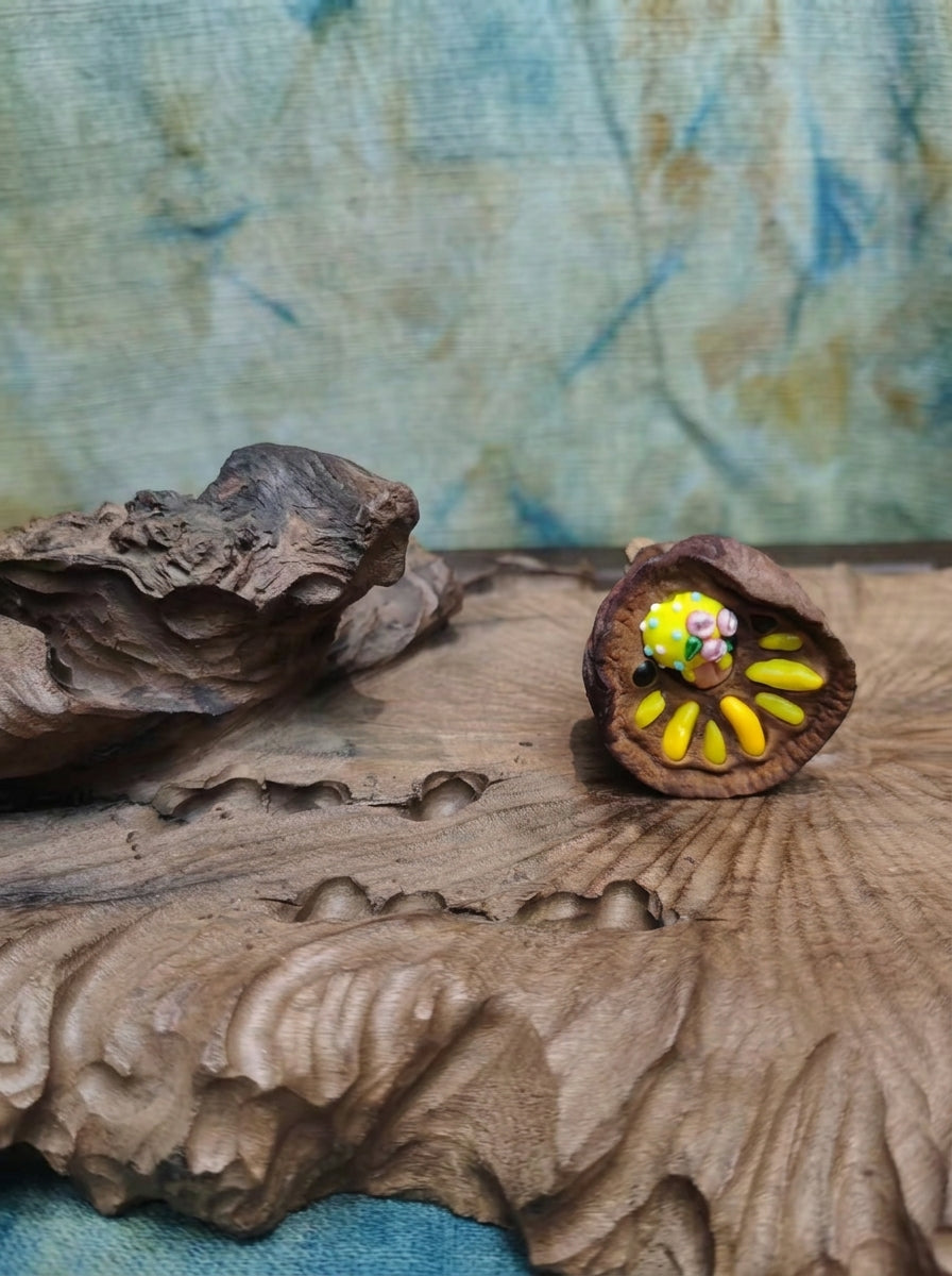 Animal Lotus Pod Stone Flower Décor