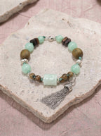 Misty Rain Green Sandalwood Bracelet