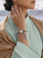 Misty Rain Green Sandalwood Bracelet