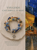 Café Terrace at Night Yellow & Blue Kyanite