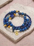 Starry Night Moonlight & Lapis Lazuli Bracelet