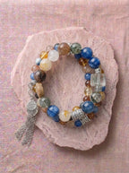 Roots Green Rutilated Quartz & Kyanite Bracelet