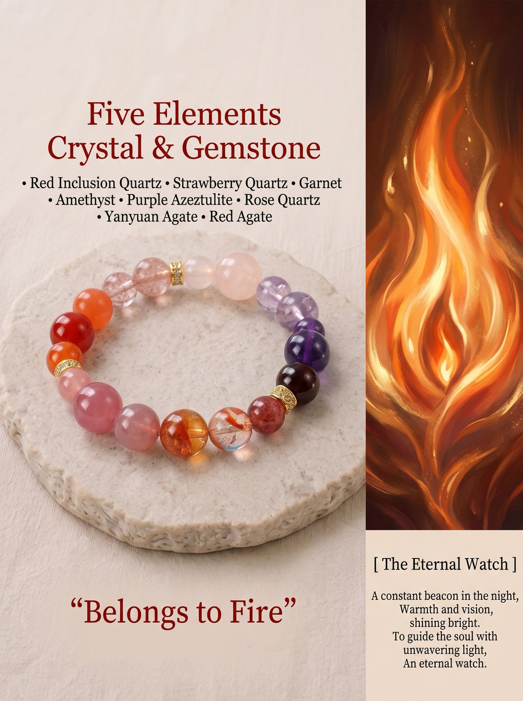 Five Elements Natural Stone Bracelet
