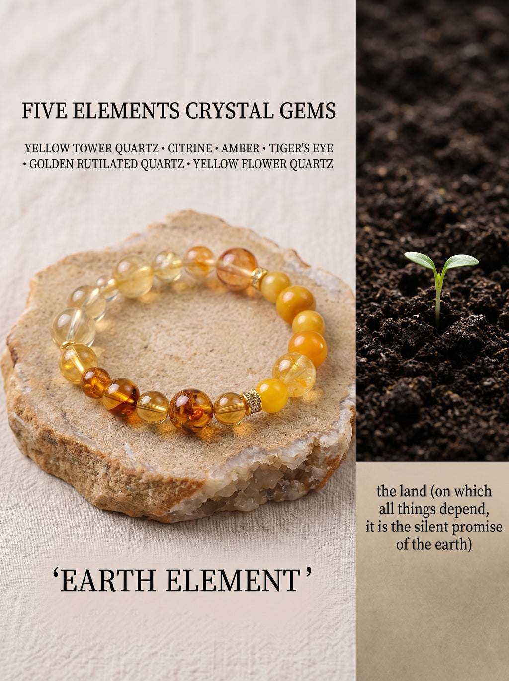 Five Elements Natural Stone Bracelet
