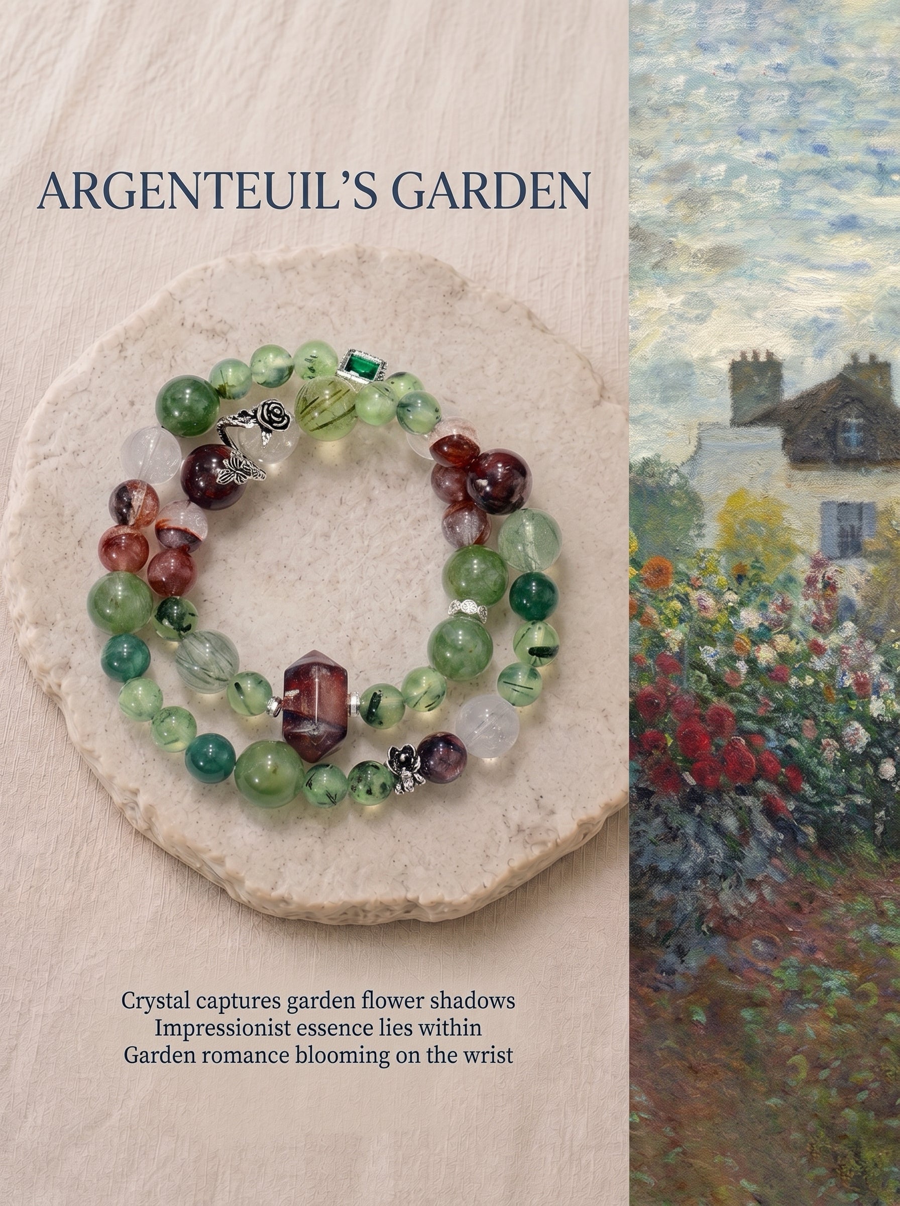 The Garden at Argenteui Prehnite Bracelet