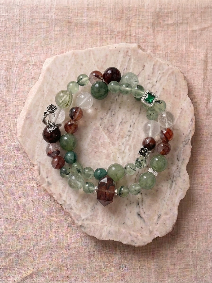 The Garden at Argenteui Prehnite Bracelet