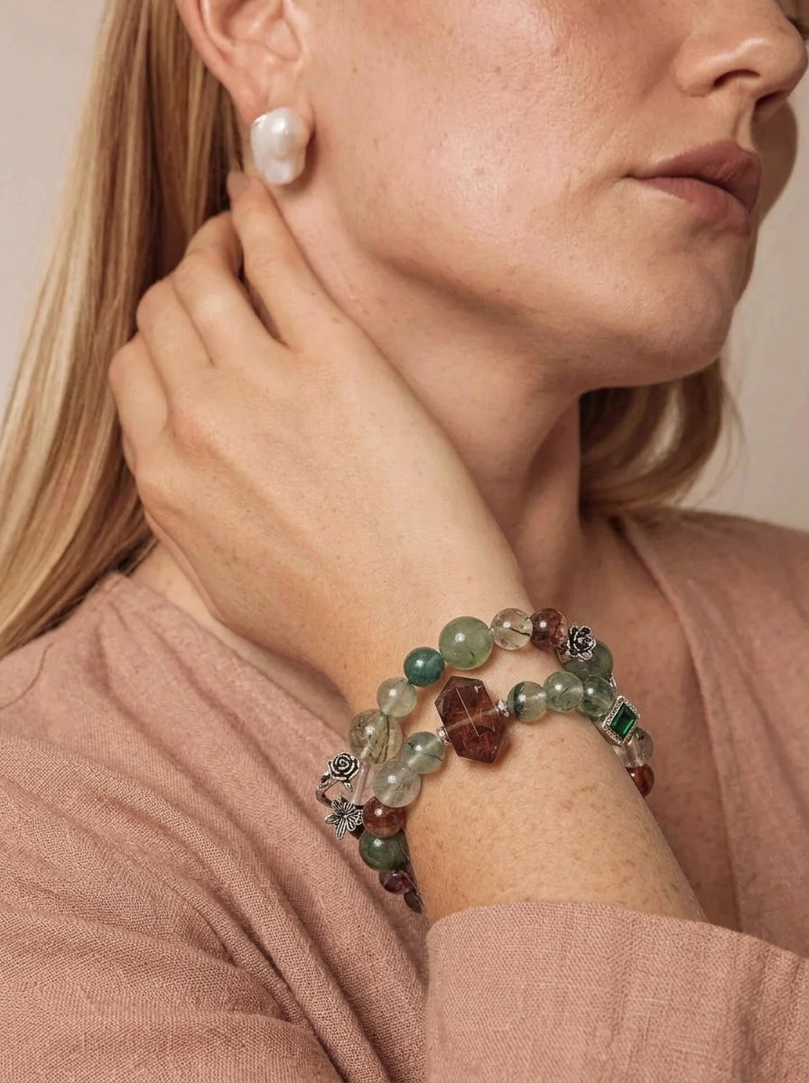 The Garden at Argenteui Prehnite Bracelet
