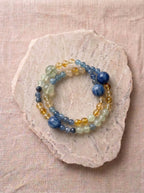 Summer Isles Blue Kyanite Yellow Quartz Bracelet