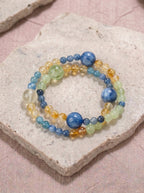 Summer Isles Blue Kyanite Yellow Quartz Bracelet