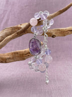 Lilacs by the Window Fluorite Amethyst  Bracelet
