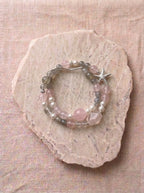 Dreamy Pink Sea Double-Strand Crystal Bracelet