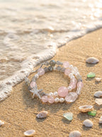 Dreamy Pink Sea Double-Strand Crystal Bracelet