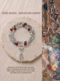 Mountain Spirit Gray Moonstone Strawberry Quartz Bracelet