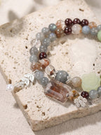 Creek Rose Moon Phantom Quartz Bracelet