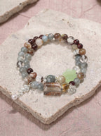 Creek Rose Moon Phantom Quartz Bracelet