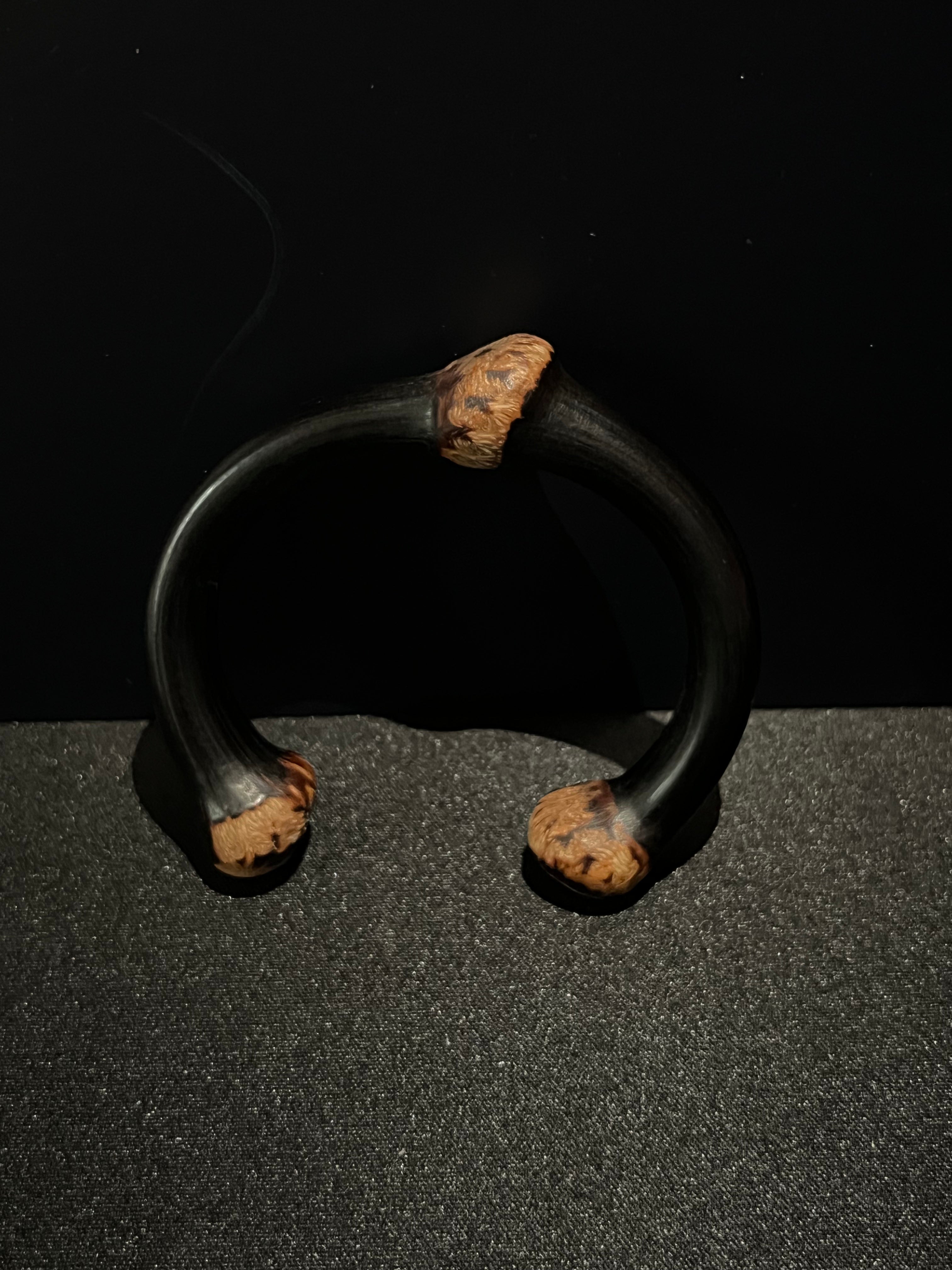 AuraSwallow - Diamond Vine Root Bangle - Bear