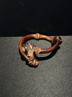 AuraSwallow - Big Head Diamond Vine Root Bangle