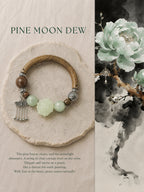 Pine Moon Dew Lotus Xiuyu Half Vine Bangle