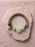 Pine Moon Dew Lotus Xiuyu Half Vine Bangle