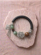 Ink Purple Sandalwood Half Vine Bangle