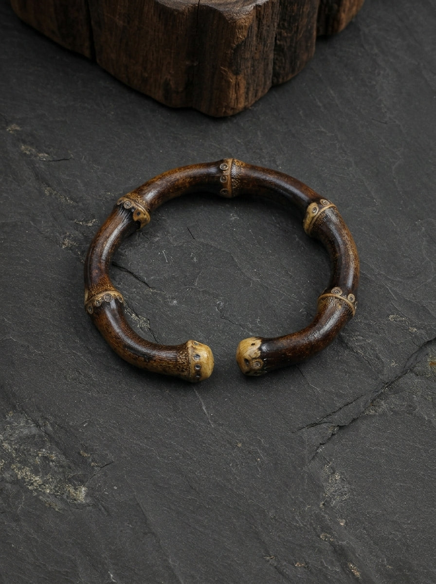 Diamant-Reben-Wurzel-Armreif - Bär