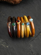 Diamant-Reben-Wurzel-Armreif - Bär