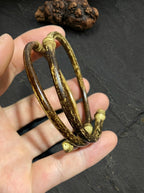 Double-Ring Purple Bamboo Vine Bracelet