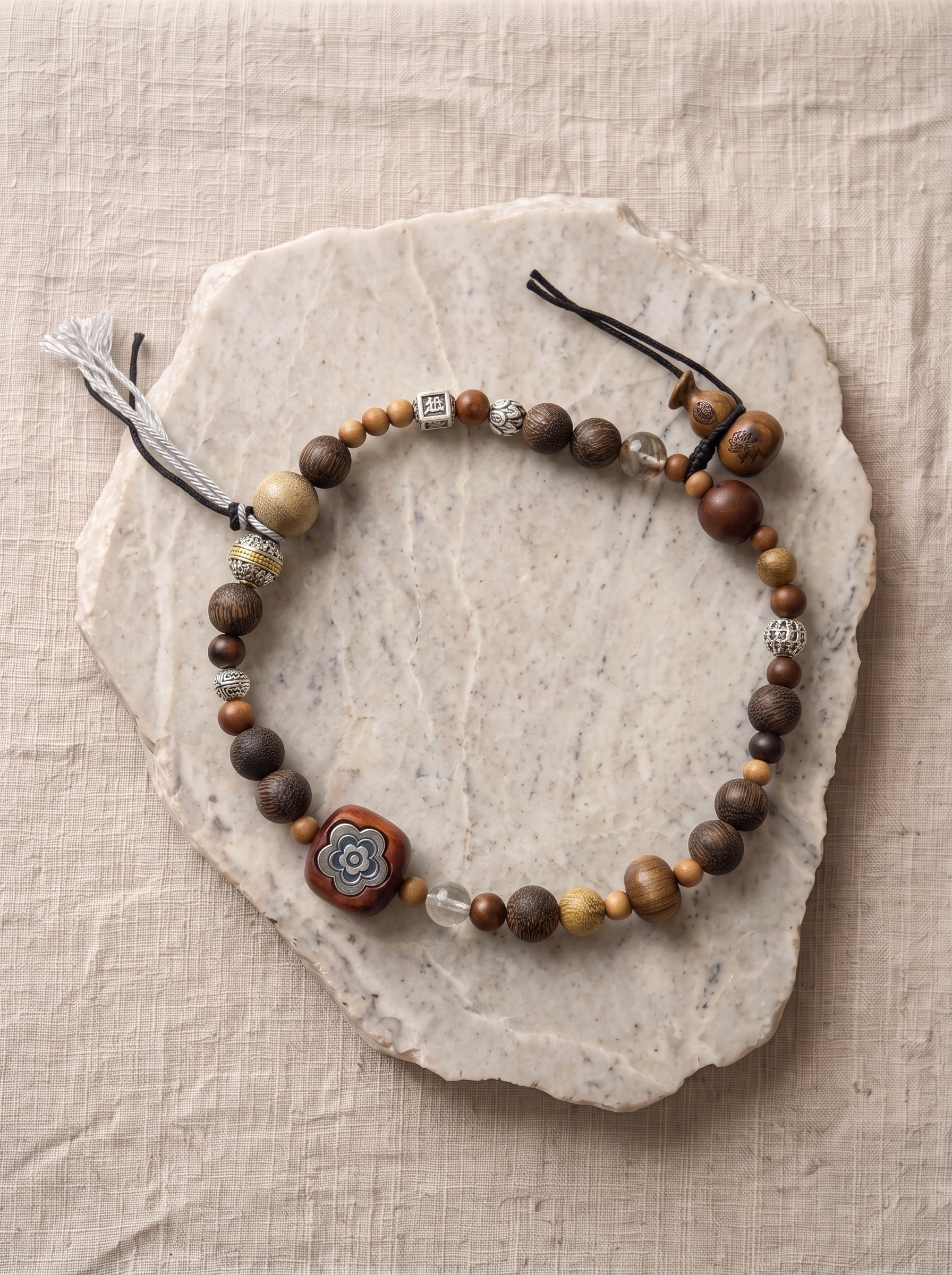 Thunderstruck Wood Gourd Bracelet