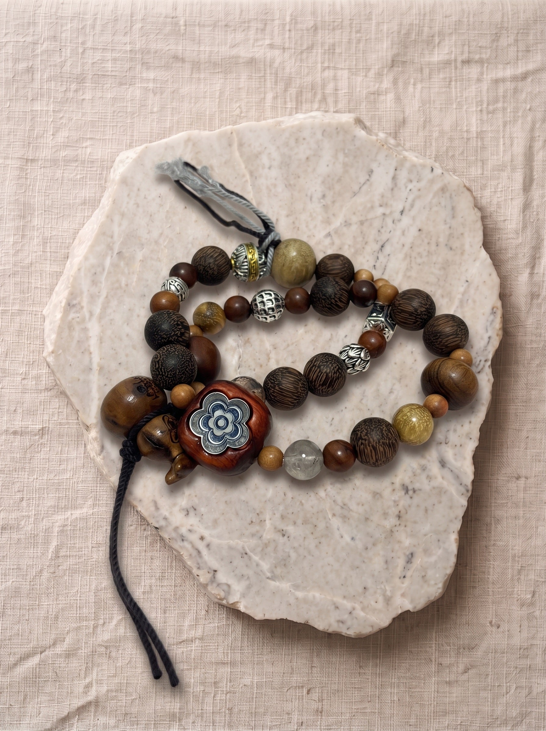 Thunderstruck Wood Gourd Bracelet