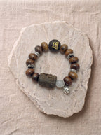Black Rosewood Stump Bead Bracelet