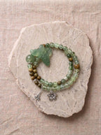 Xiuyan Jade Butterfly Green Sandalwood Bracelet
