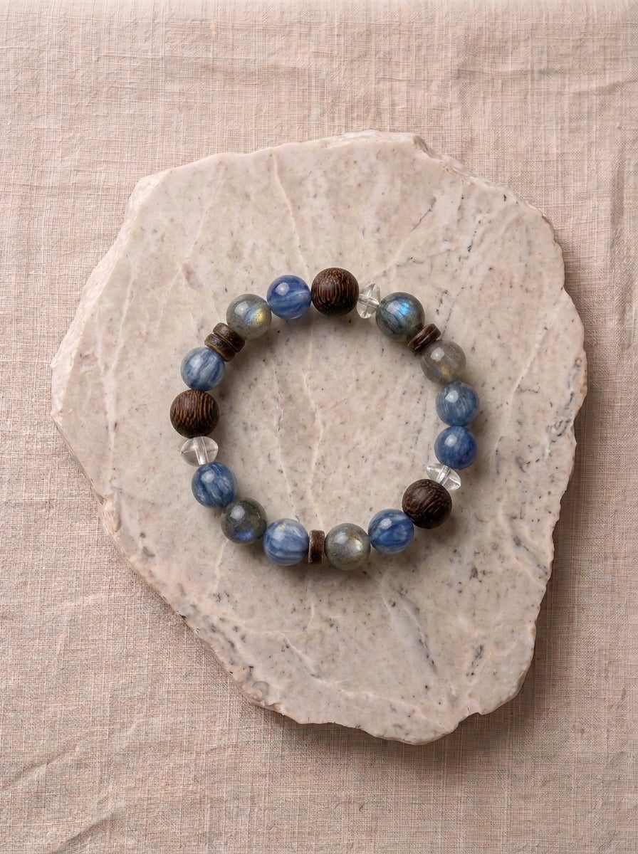 Indigo Serenity Agarwood Bracelet