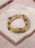 Six Persimmons Golden Sandalwood Bracelet