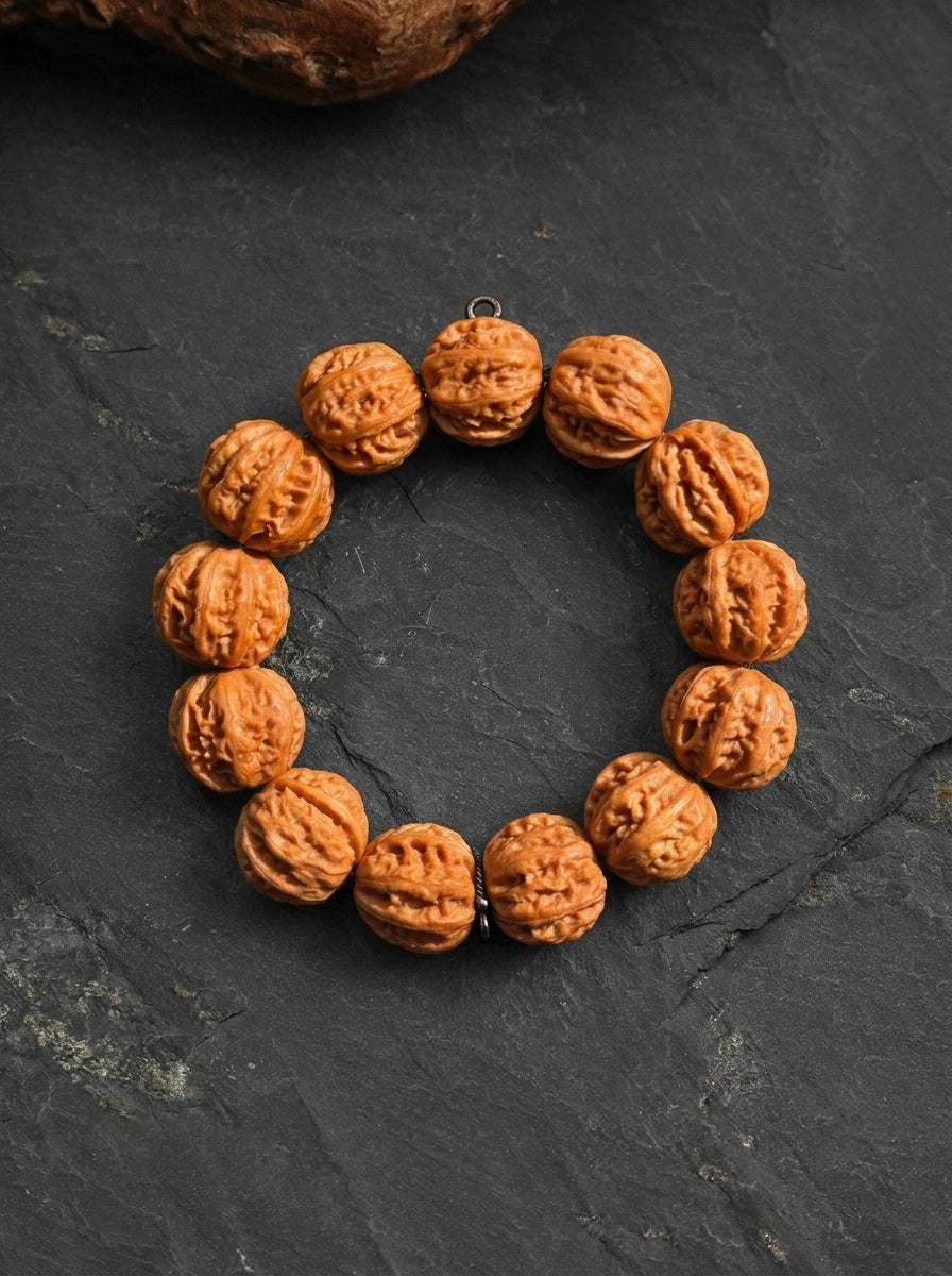 Wild Autumn Seed Walnut Bracelet