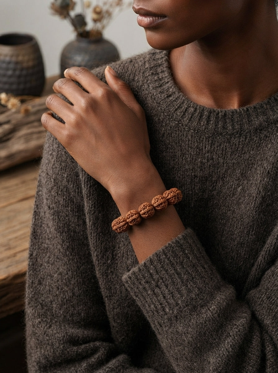 Wild Autumn Seed Walnut Bracelet