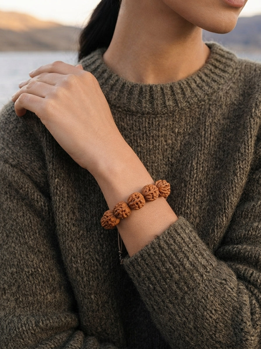 Wild Autumn Seed Walnut Bracelet