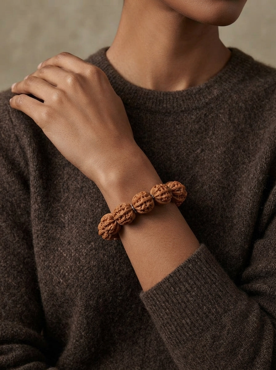 Wild Autumn Seed Walnut Bracelet