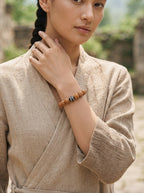 Cream Skin Peach Kernel Walnut Bracelet